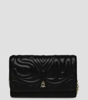 6472_Steve Madden Bolso crossbody Negro Bastly capitonado Mujer