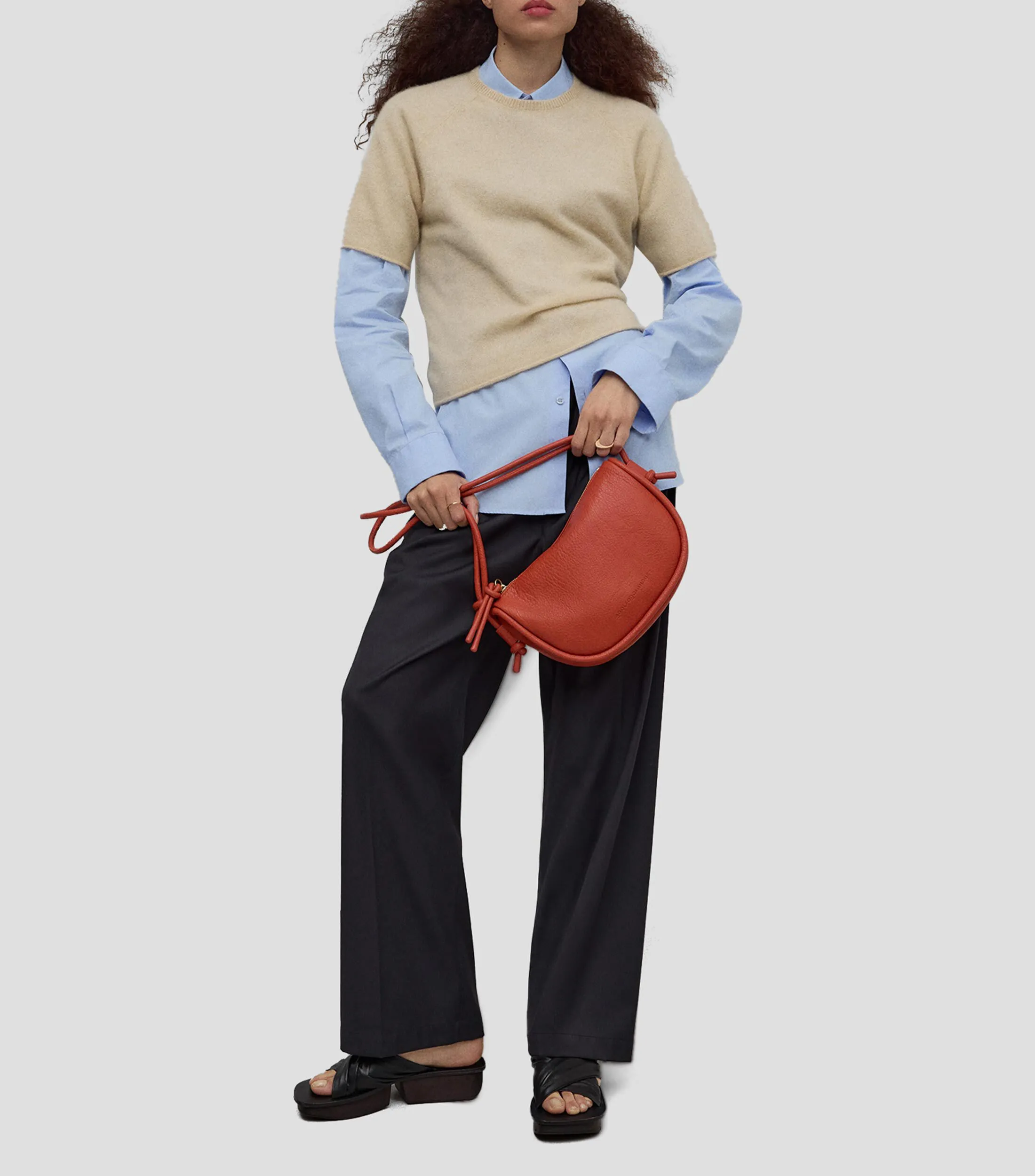 Adolfo Dominguez Bolso Crossbody Texturizado Mujer