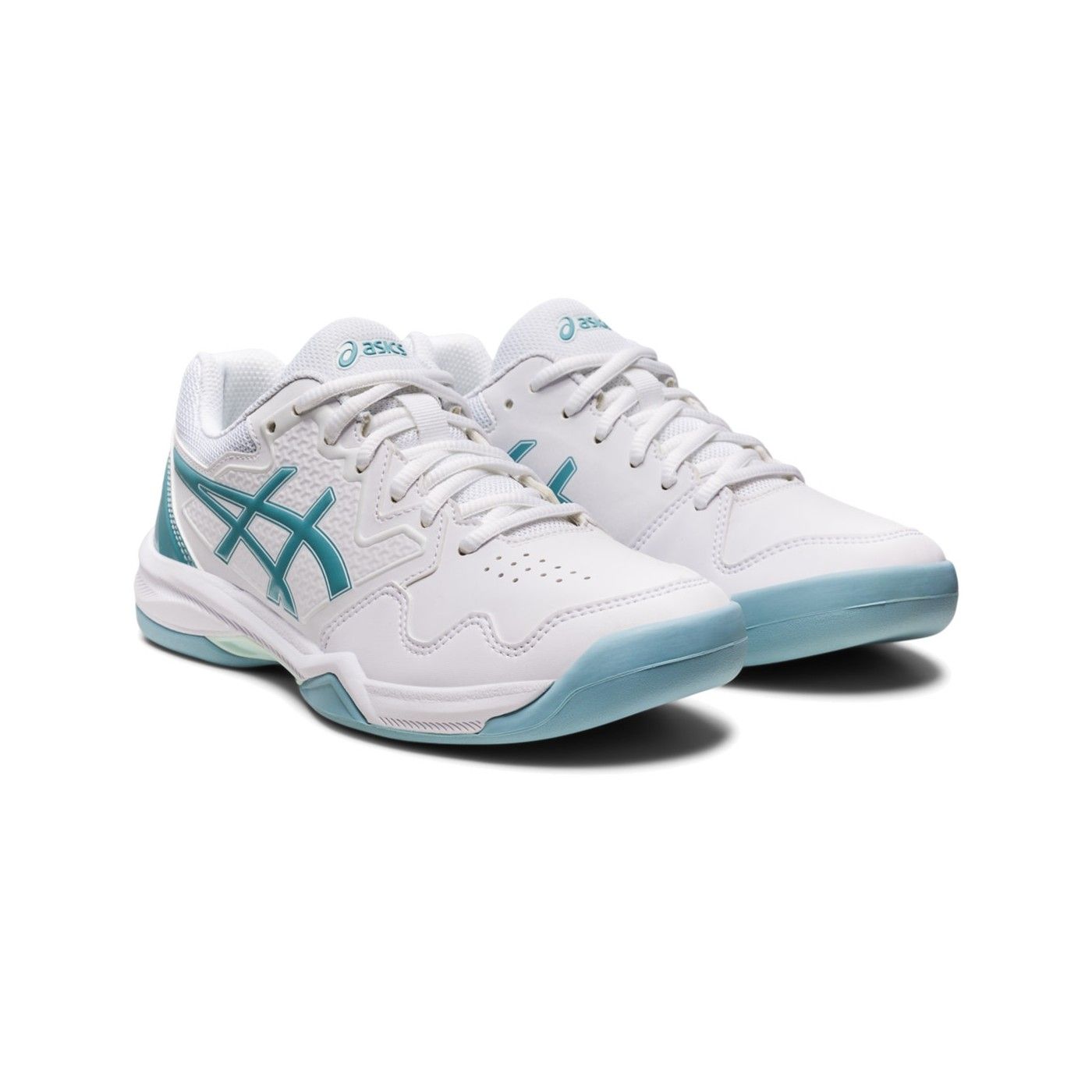 Asics Gel-Dedicate 7 Indoor Blanco Azul Mujer 1042A166-103