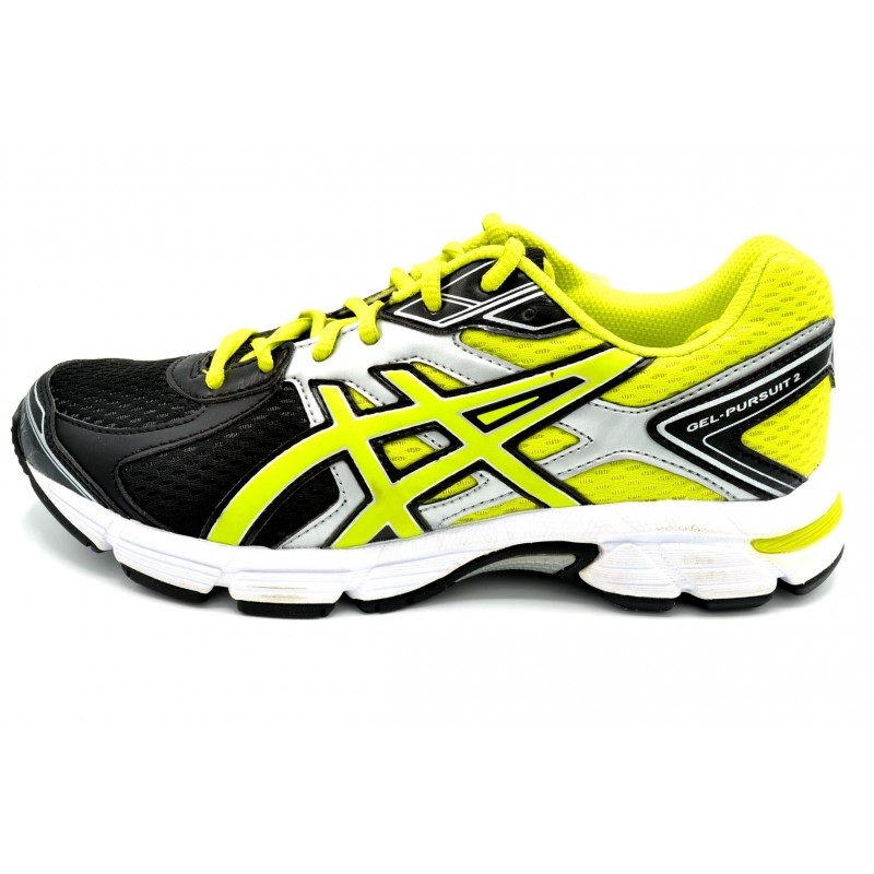 Asics Gel Pursuit 2 black lime - Zapatilla de running