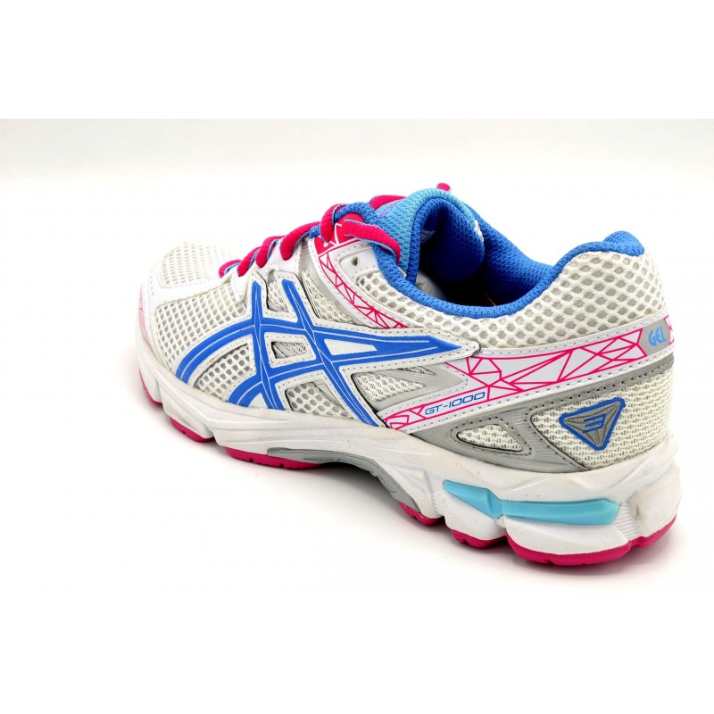 Asics Gt-1000 gs white powder pink - Zapatilla de running