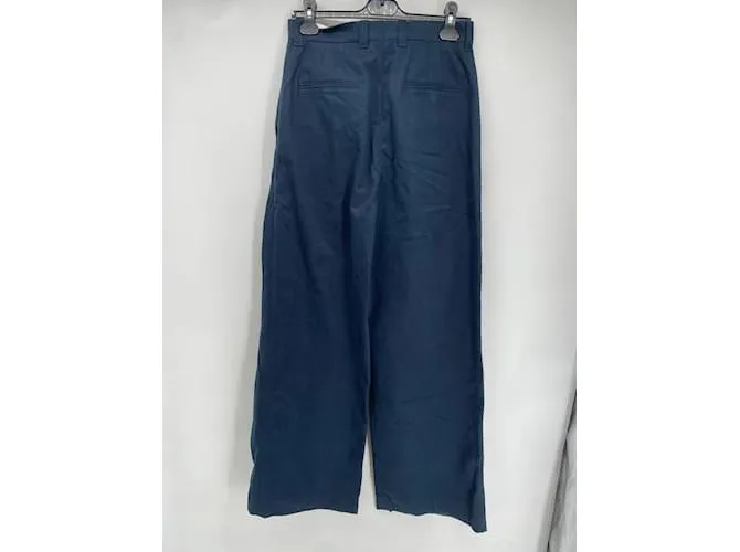 Autre Marque MARK KENLY DOMINO TAN Pantalón T.fr 36 Algodón Azul marino 