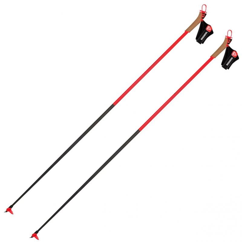 Bastones de esquí nórdico Rossignol Force 9 (rojo/negro)