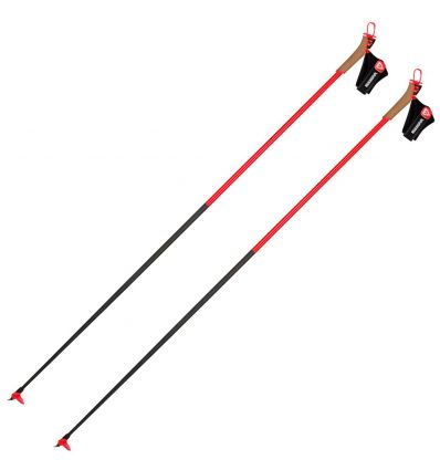 Bastones de esquí nórdico Rossignol Force 9 (rojo/negro)