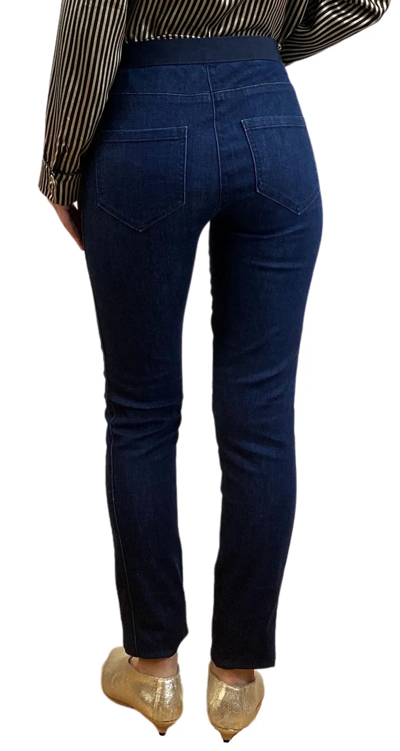 BCBG Pantalón Denim Azul