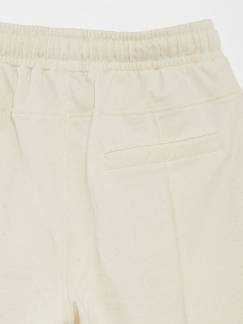 Bermudas de chándal con cintura elástica - BLANCO