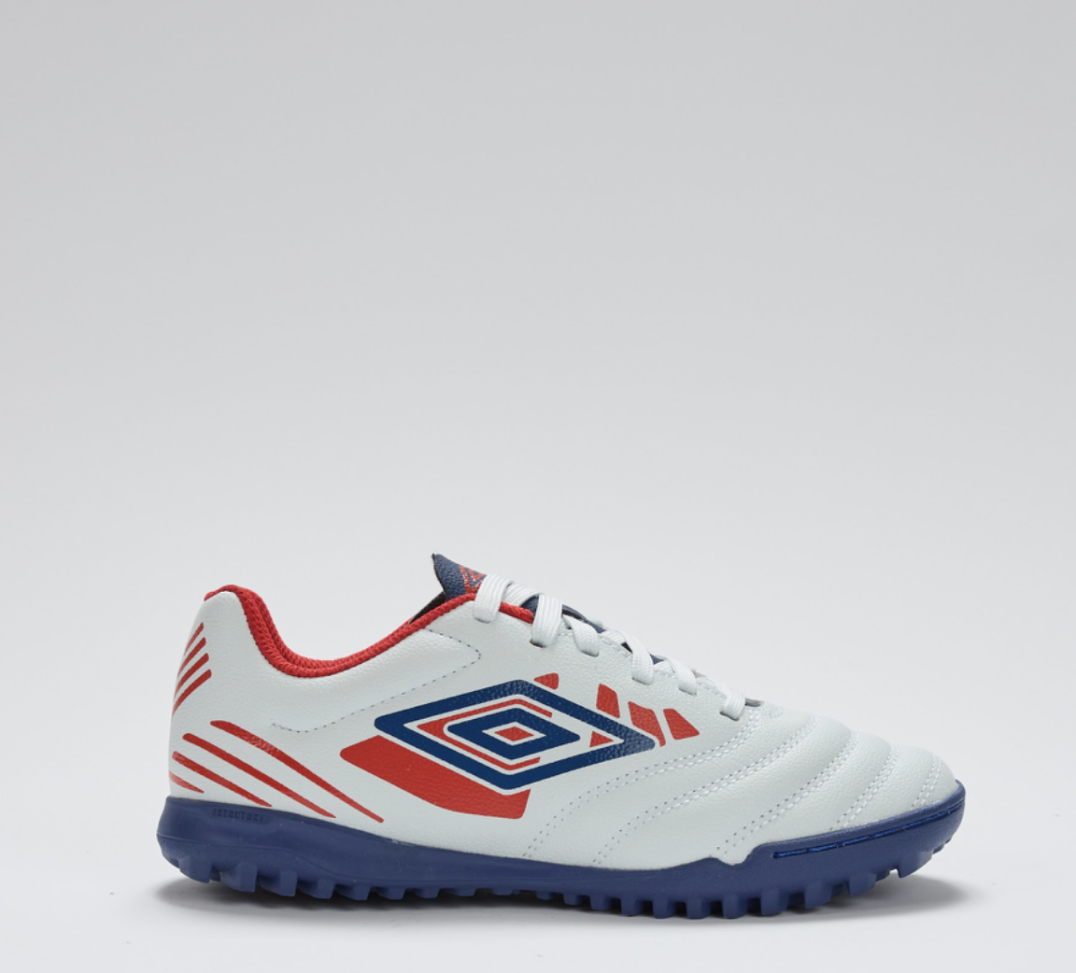 Bota de Futbol Umbro Tocco IV League TF - JUNIOR Bit of Blue / Estate Blue / Rococco Red