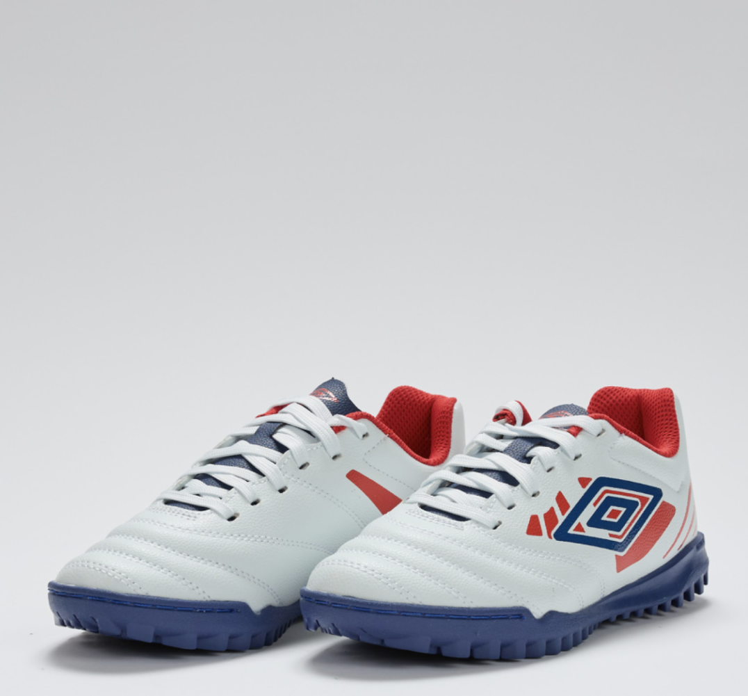 Bota de Futbol Umbro Tocco IV League TF - JUNIOR Bit of Blue / Estate Blue / Rococco Red