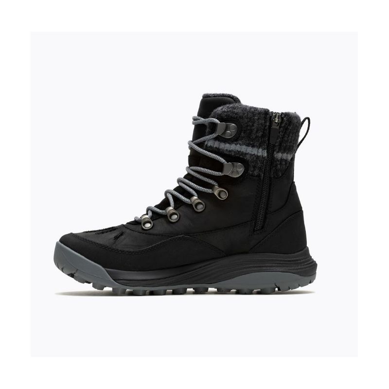 Botas de invierno Merrell Siren 4 Thermo Mid Zip Waterproof (Black) Mujer