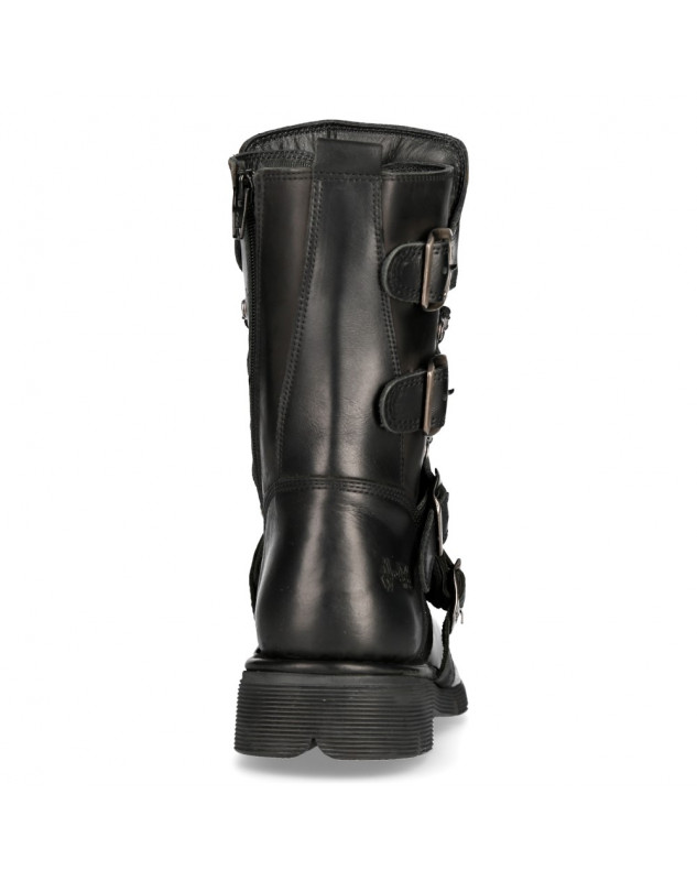 BOTAS DE PIEL UNISEX NEGRAS DE NEW ROCK