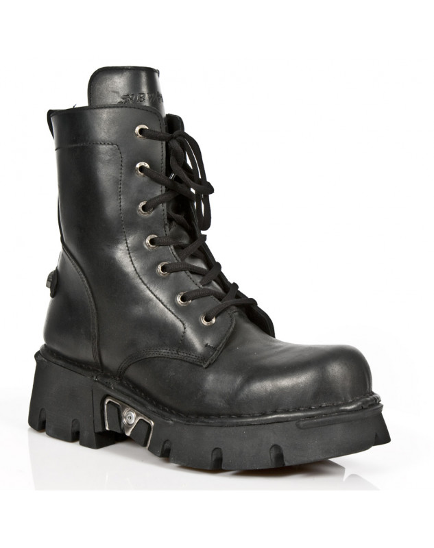 BOTAS ESTILO MILITAR DE NEW ROCK CON CORDONES