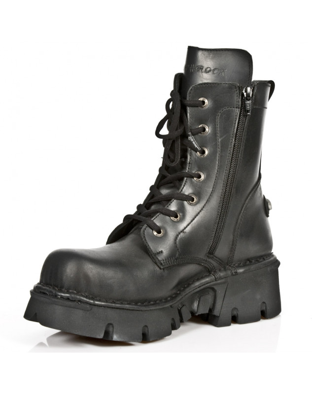 BOTAS ESTILO MILITAR DE NEW ROCK CON CORDONES