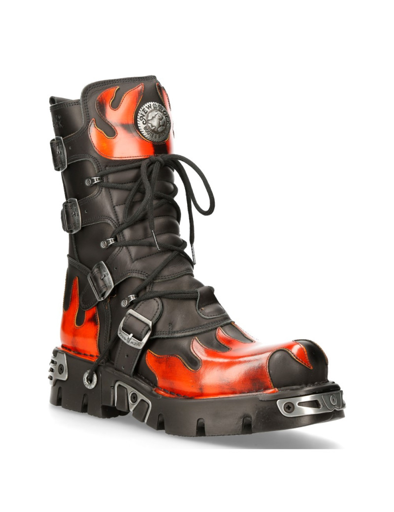 BOTAS NEW ROCK REACTOR PULIK FUEGO DE PIEL