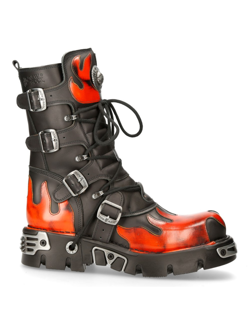 BOTAS NEW ROCK REACTOR PULIK FUEGO DE PIEL