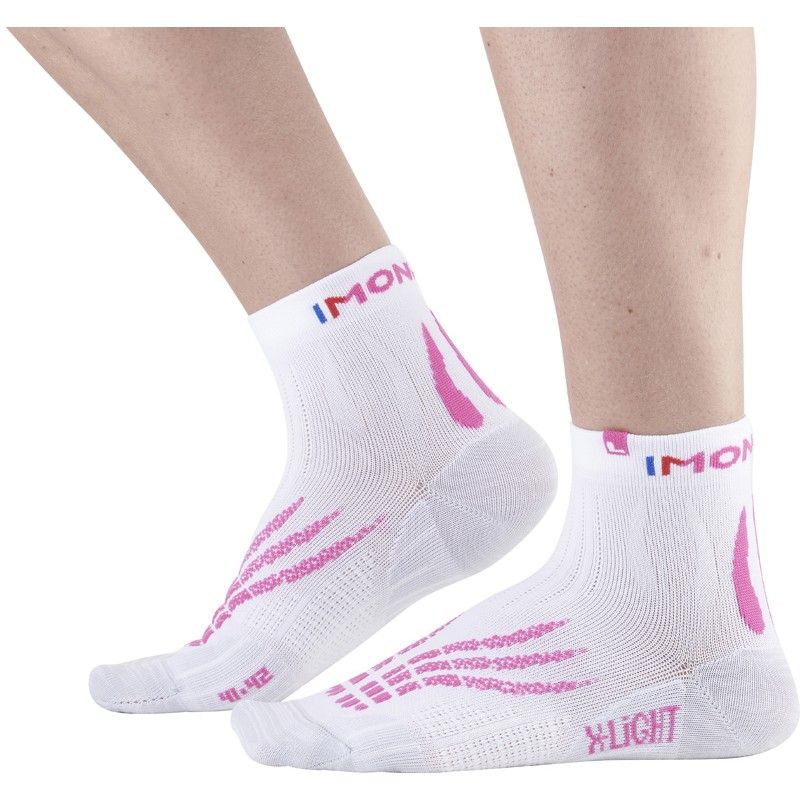 Calcetines trail/running Monnet Run X-light (BLANCO ROSA)