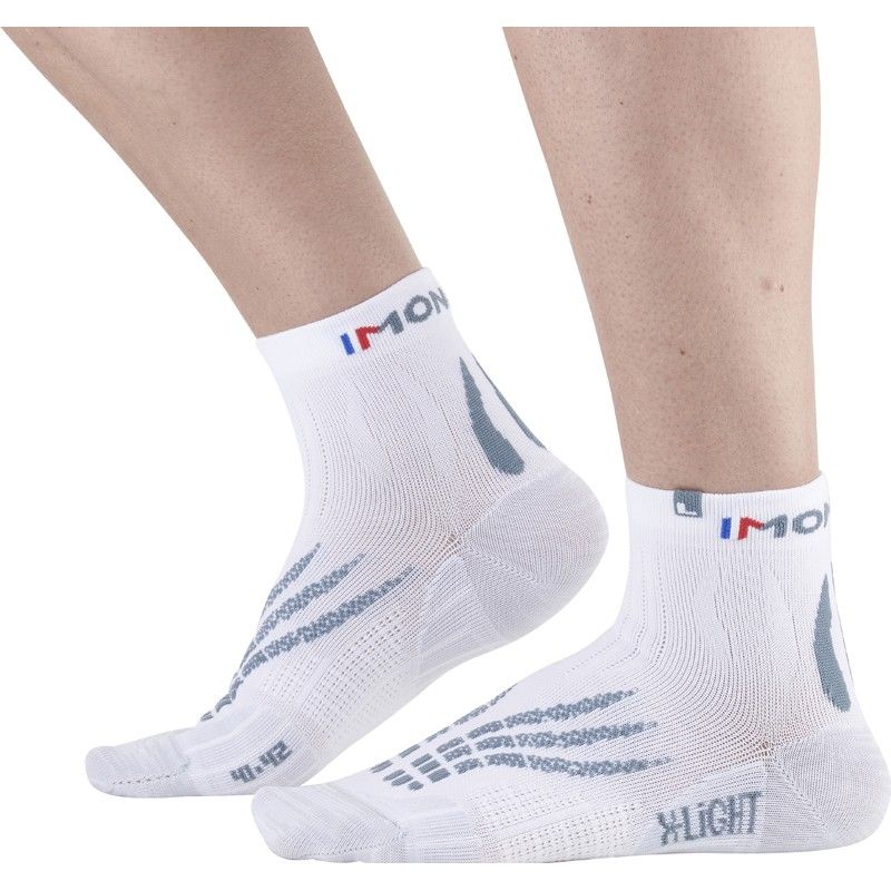 Calcetines Trail/Running Monnet Run X-light (BLANCO/GREY)