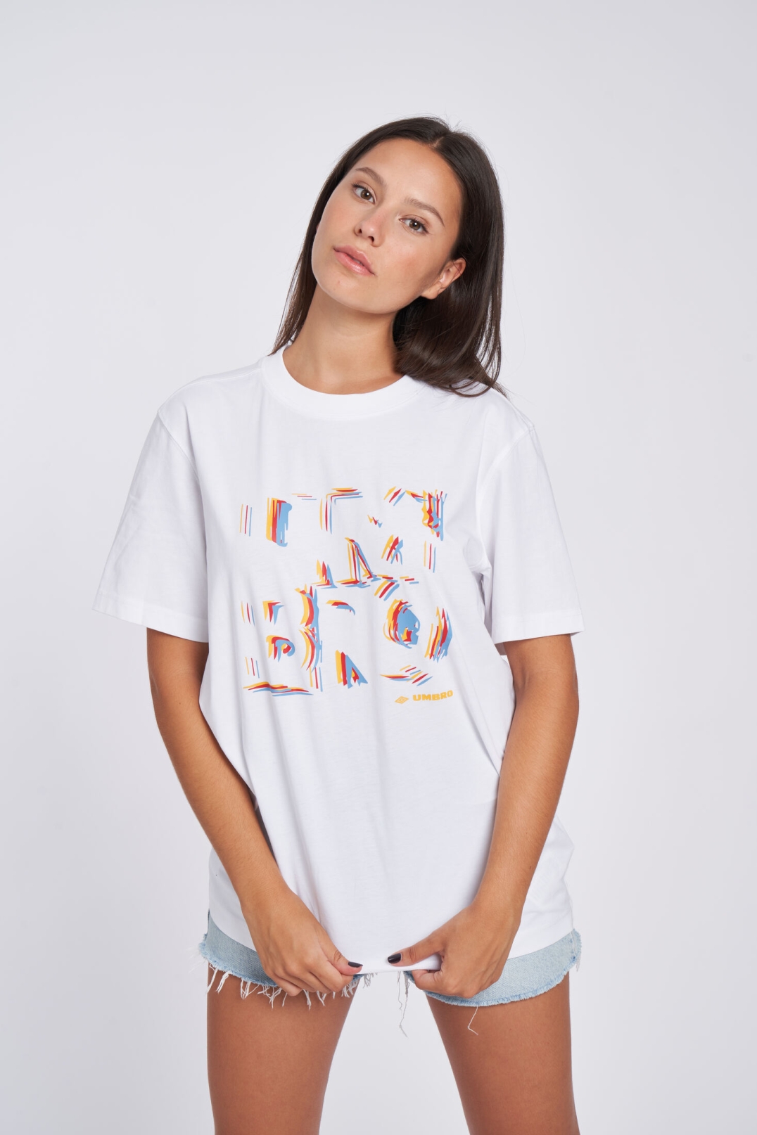 Camiseta Umbro Box Logo Graphic Tee Brilliant White