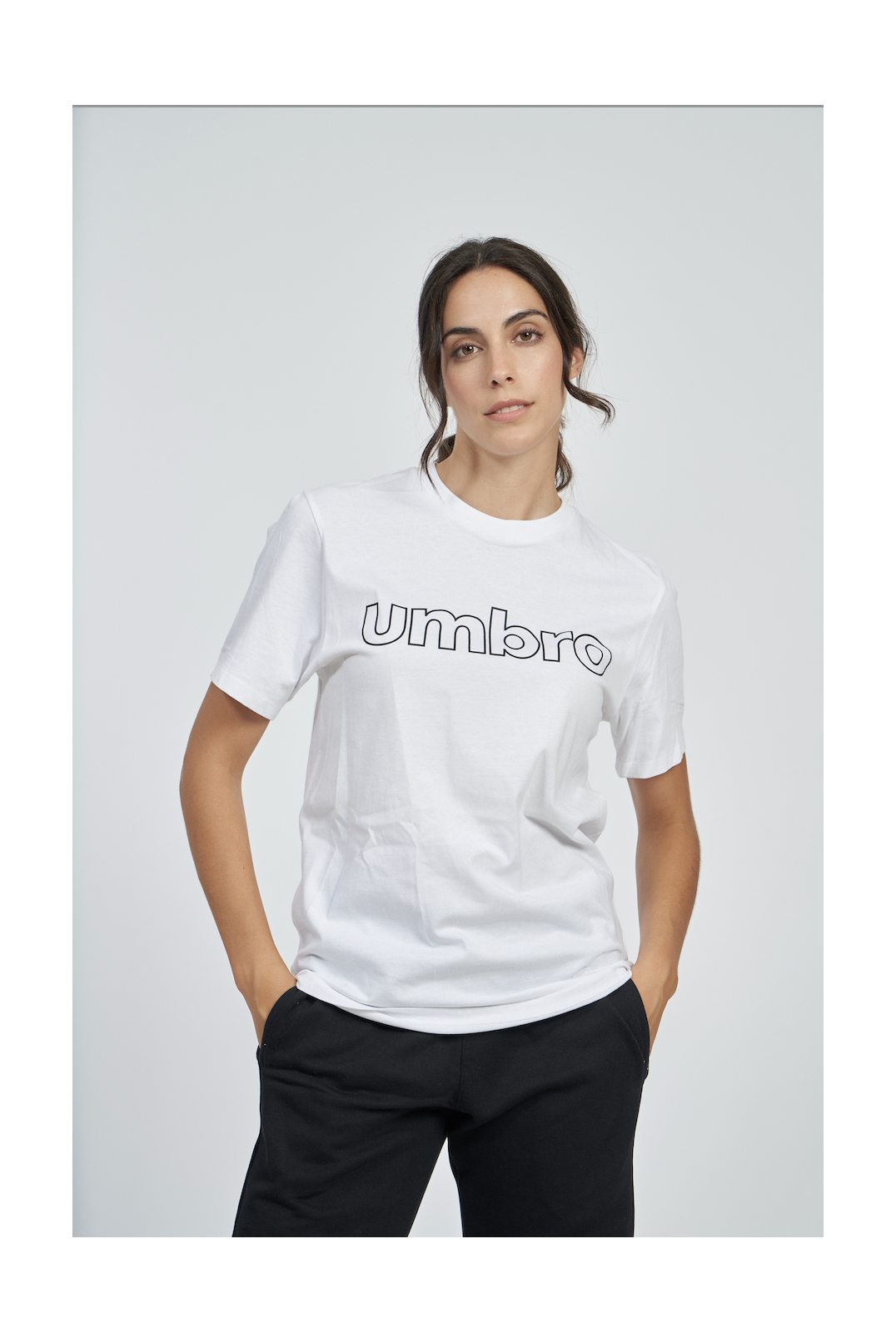 CAMISETA UMBRO FW LINEAR LOGO GRAPHIC TEEBRILLIANT WHITE