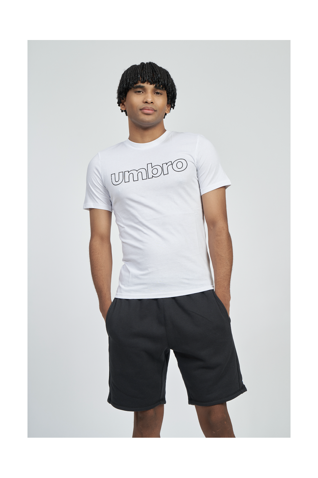 CAMISETA UMBRO FW LINEAR LOGO GRAPHIC TEEBRILLIANT WHITE