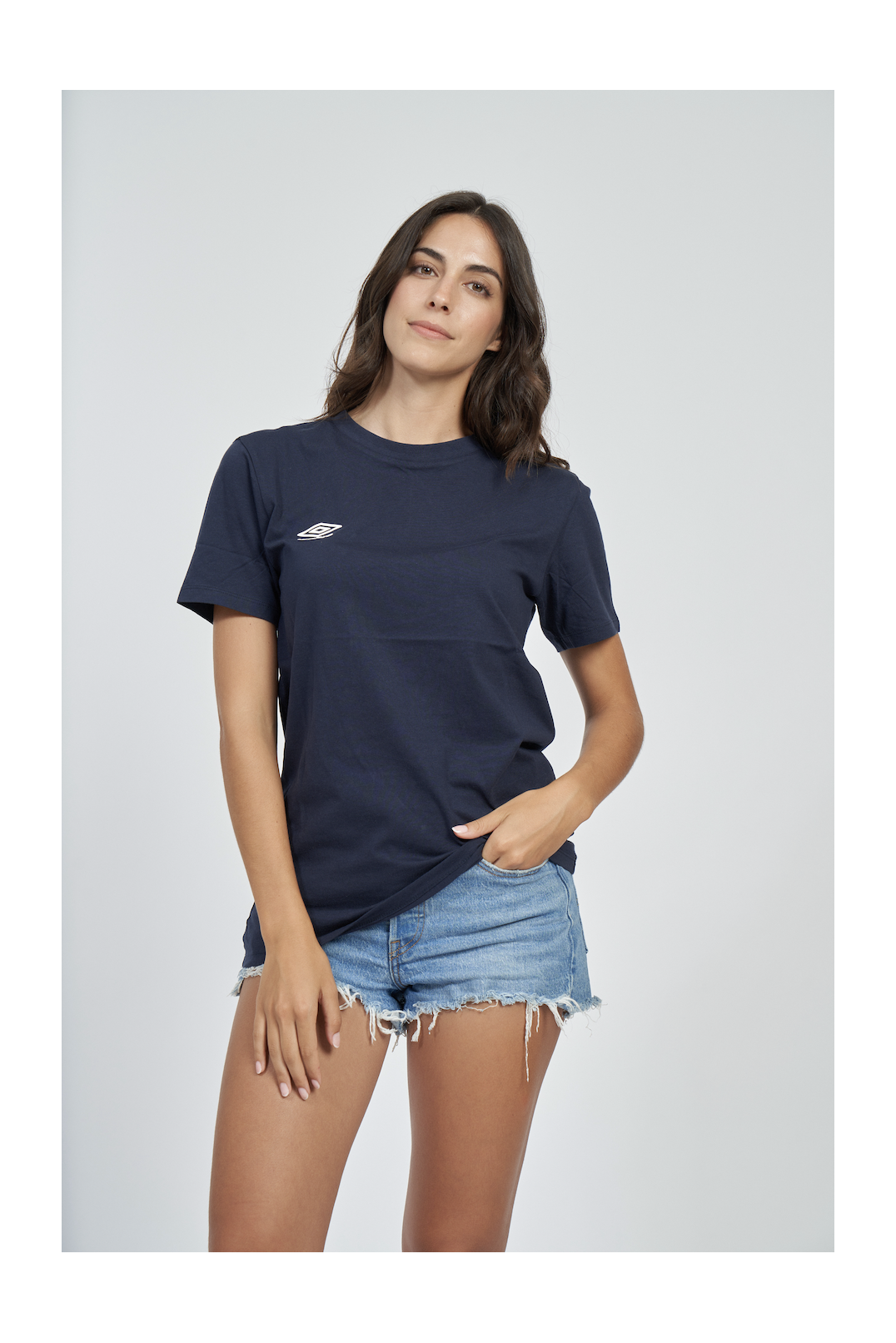 Camiseta Umbro Wardrobe Small Logo Navy / White