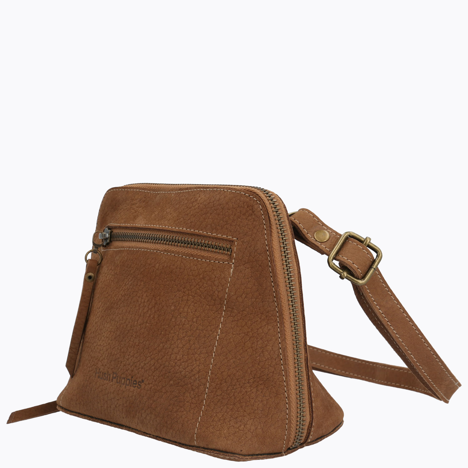 Cartera Cuero Mujer Beth Cross Café Hush Puppies