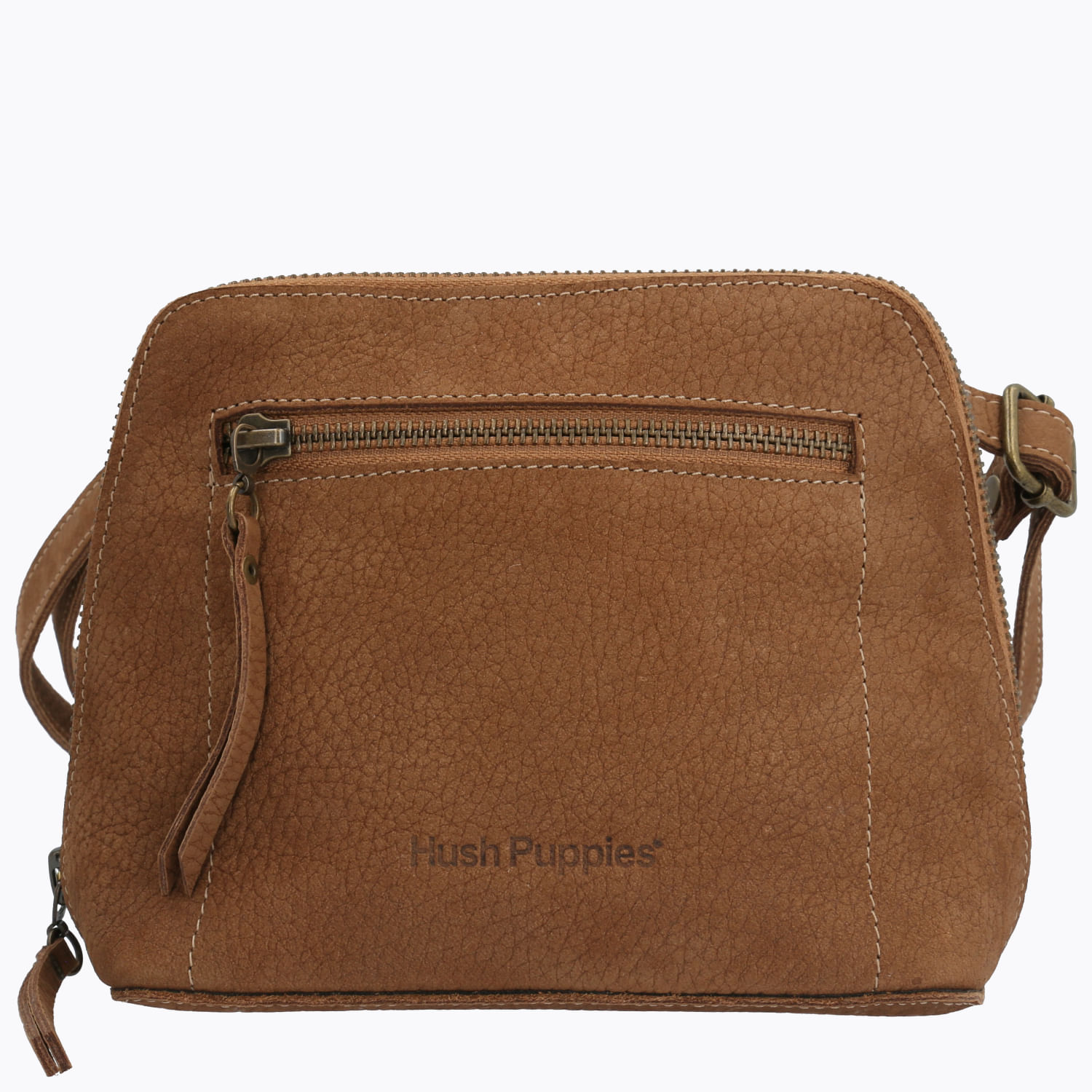 Cartera Cuero Mujer Beth Cross Café Hush Puppies