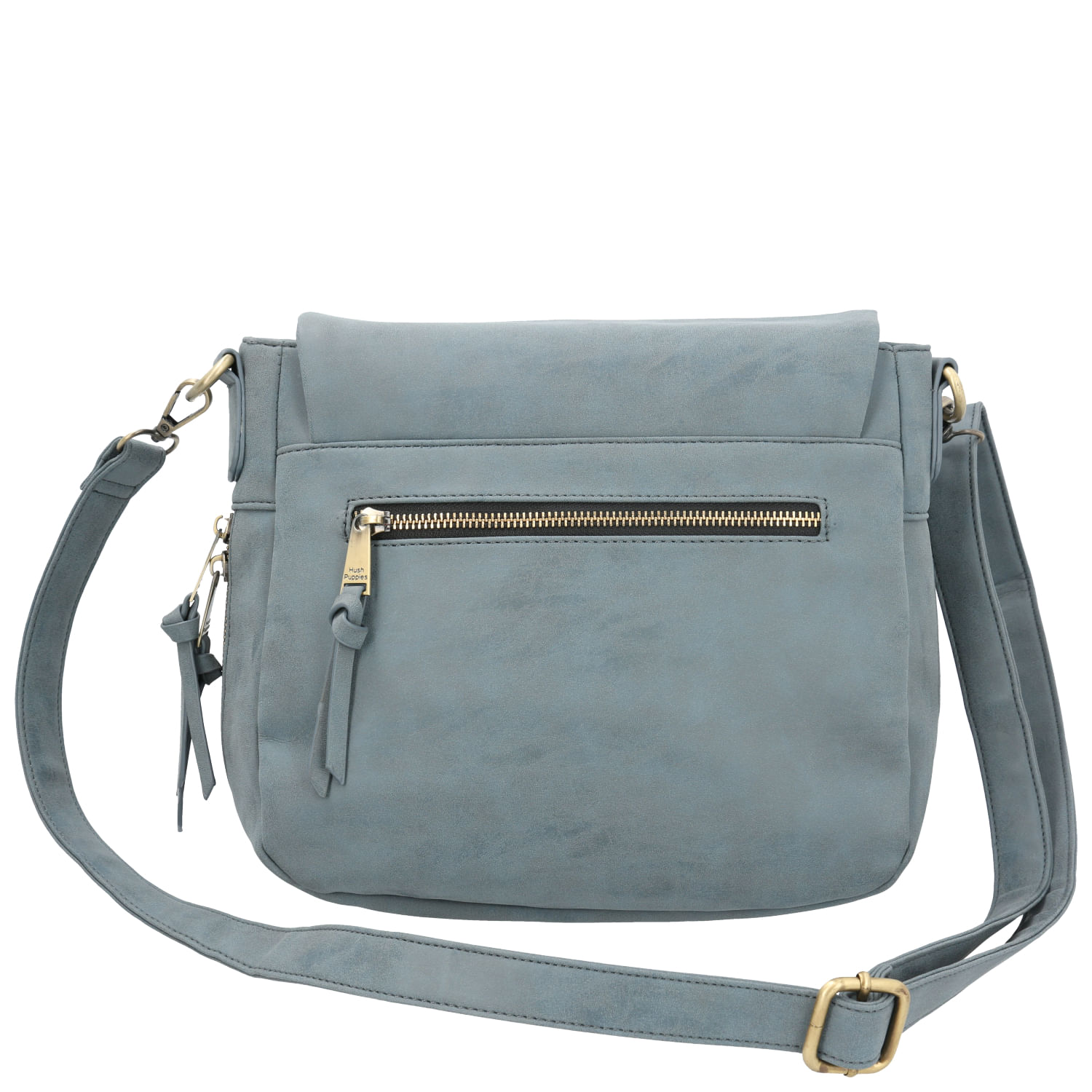 Cartera Ecocuero Mujer Draven Cross Azul Hush Puppies