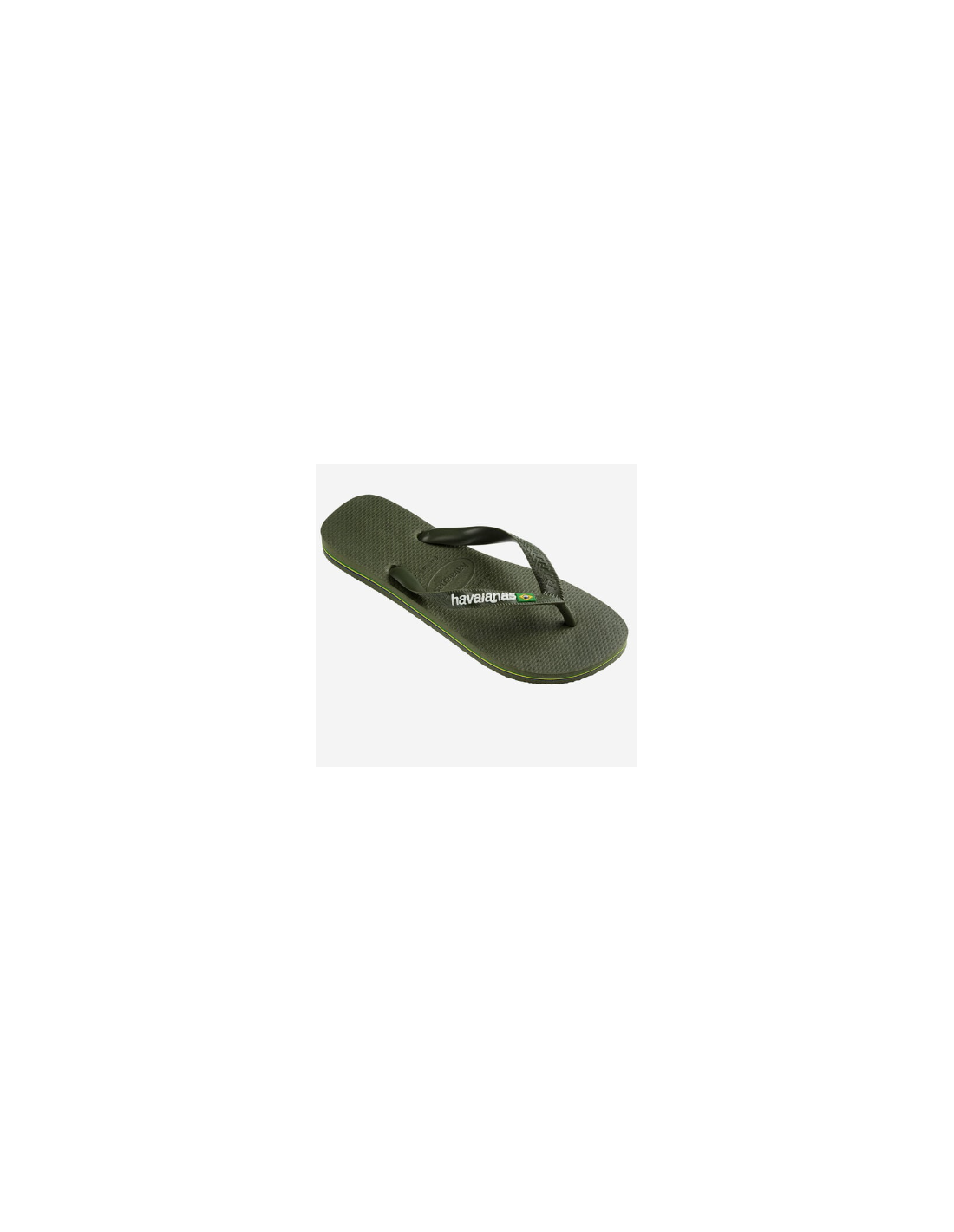 Chanclas Havaianas Brasil Logo Verde Olivo