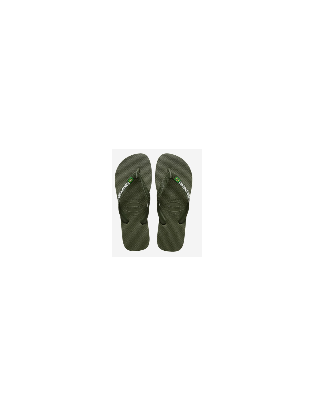 Chanclas Havaianas Brasil Logo Verde Olivo