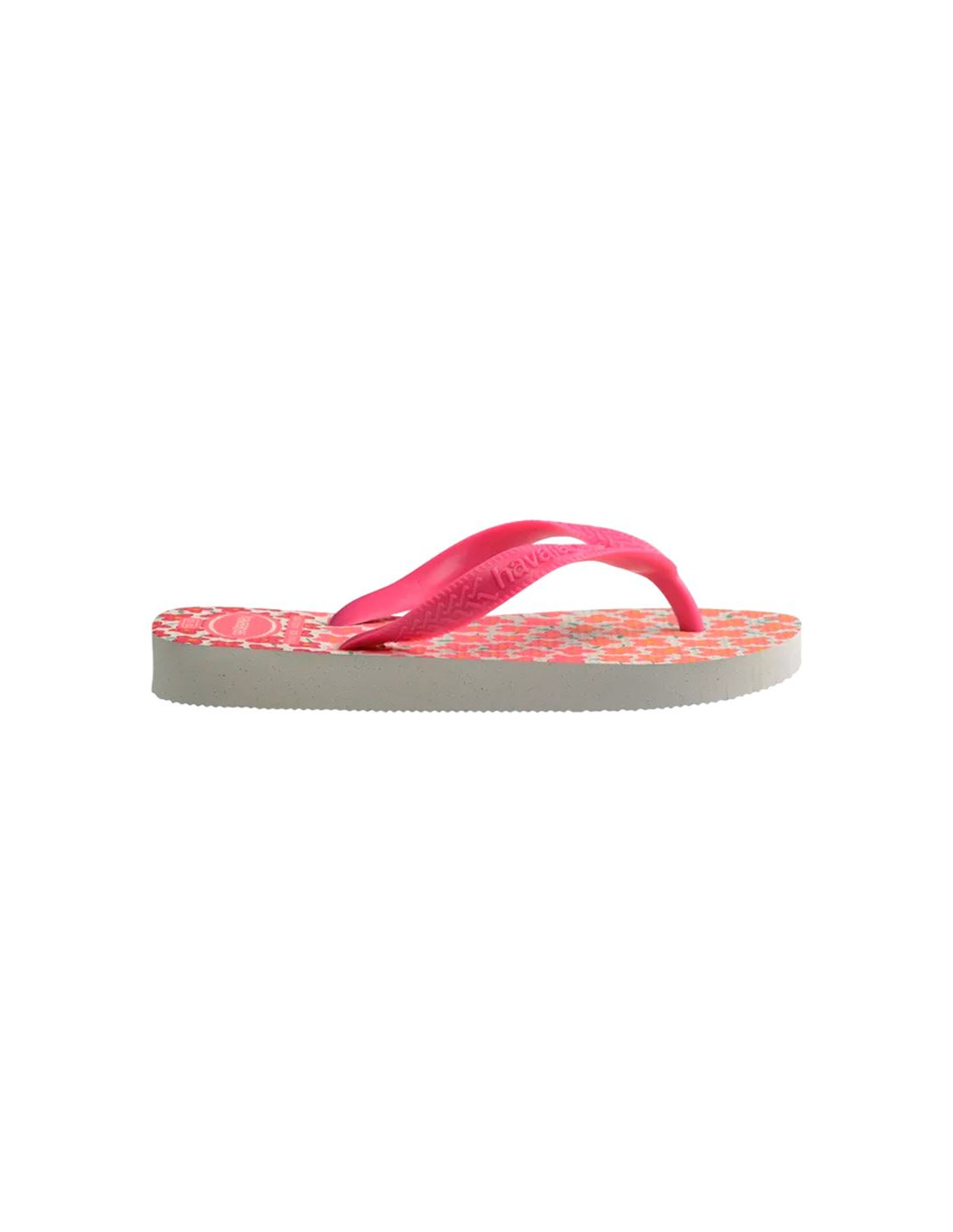 Chanclas Havaianas Kids Flores  Flux Infantil Blanco/Rosa