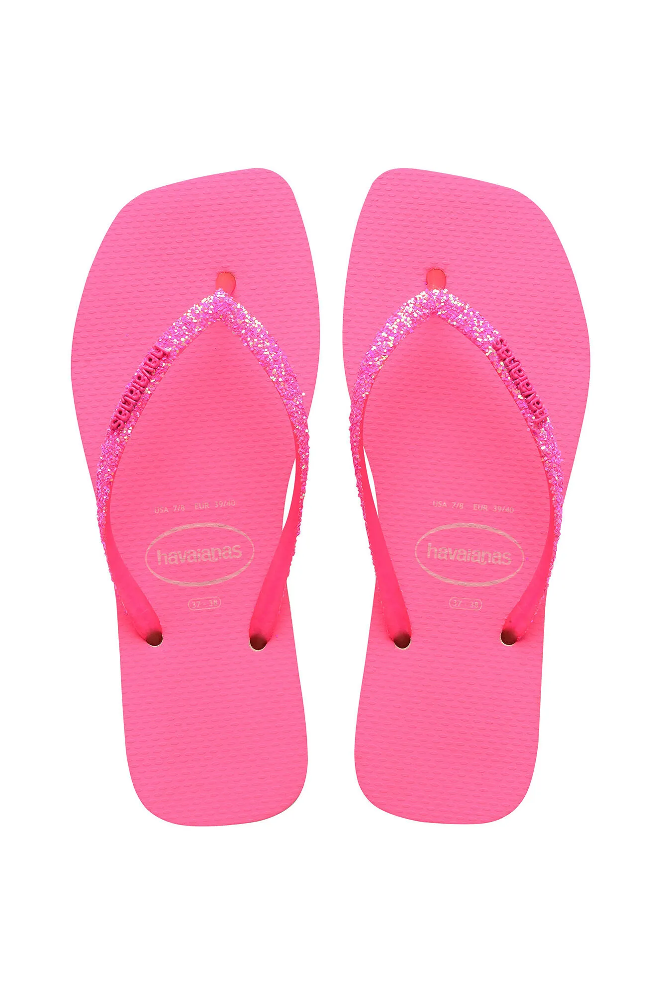 Chanclas Havaianas Square Glitter Neon