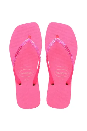 Chanclas Havaianas Square Glitter Neon