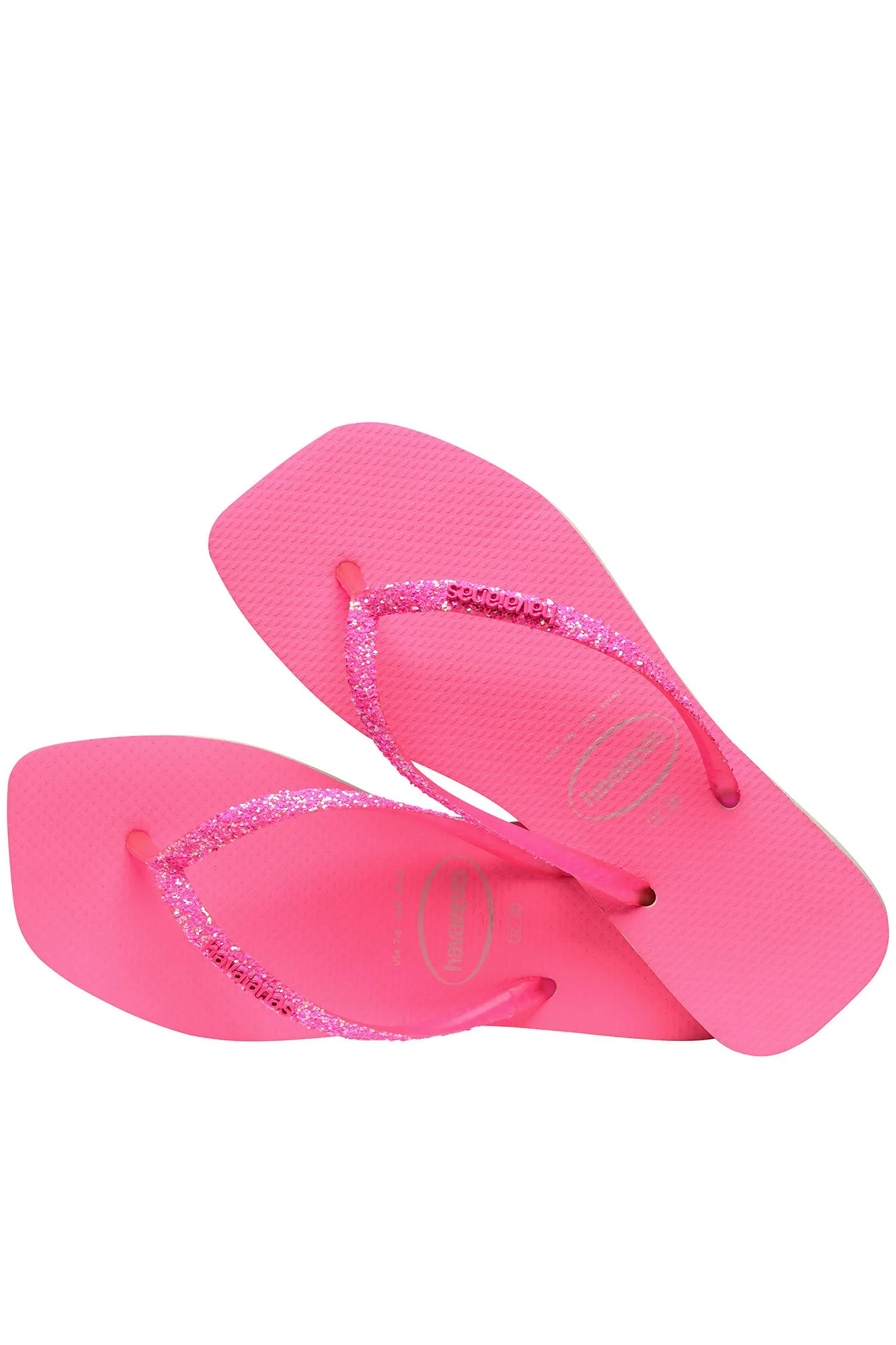 Chanclas Havaianas Square Glitter Neon