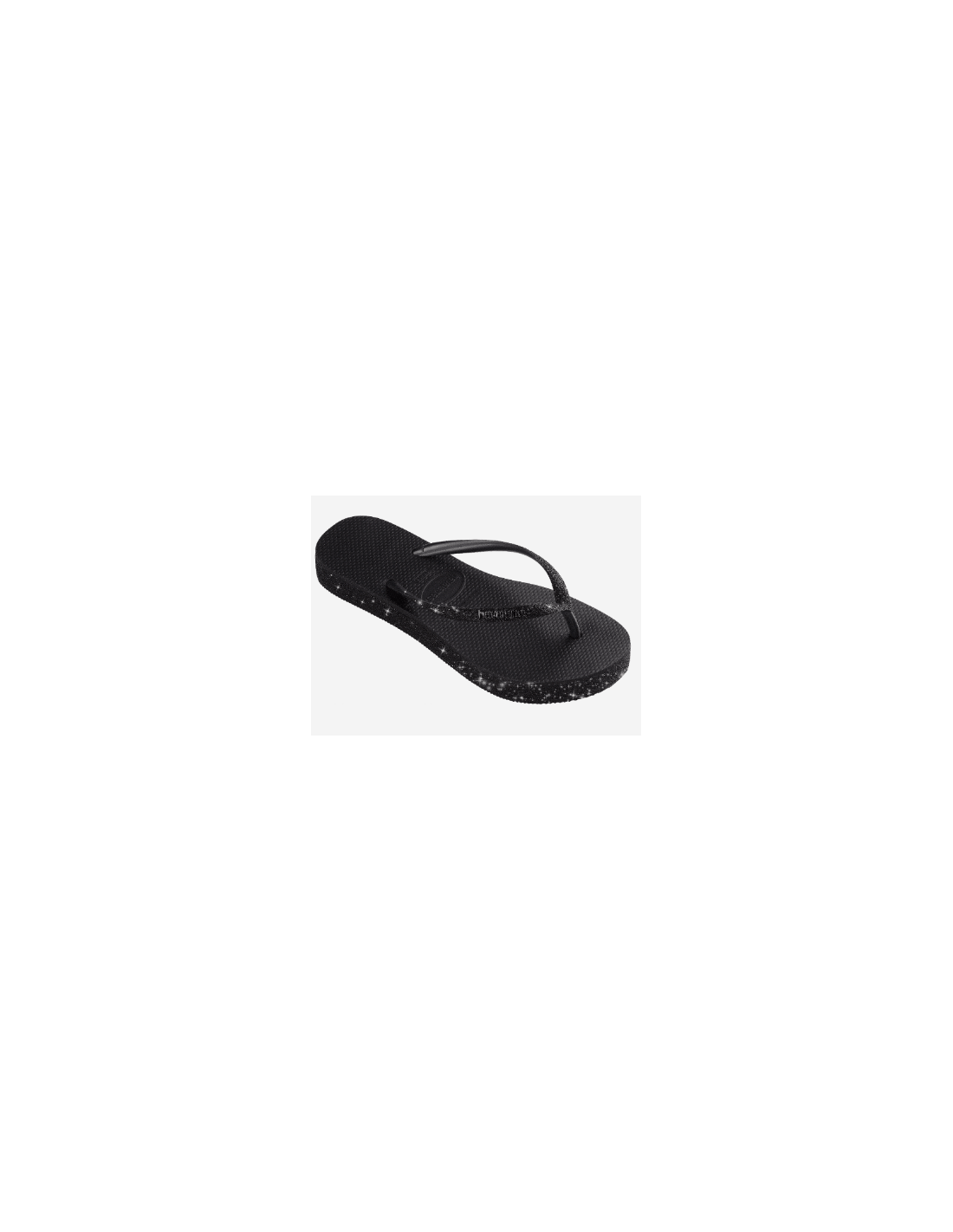 Chanclas Mujer Havaianas Slim Flatform Glitter Black