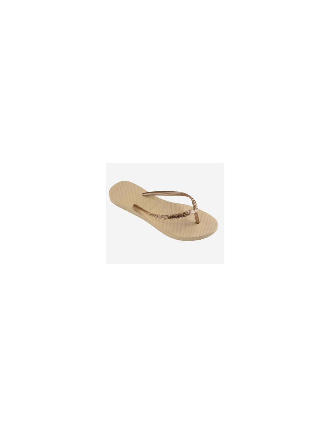 Chanclas Mujer Havaianas Slim Glitter Sand Gold