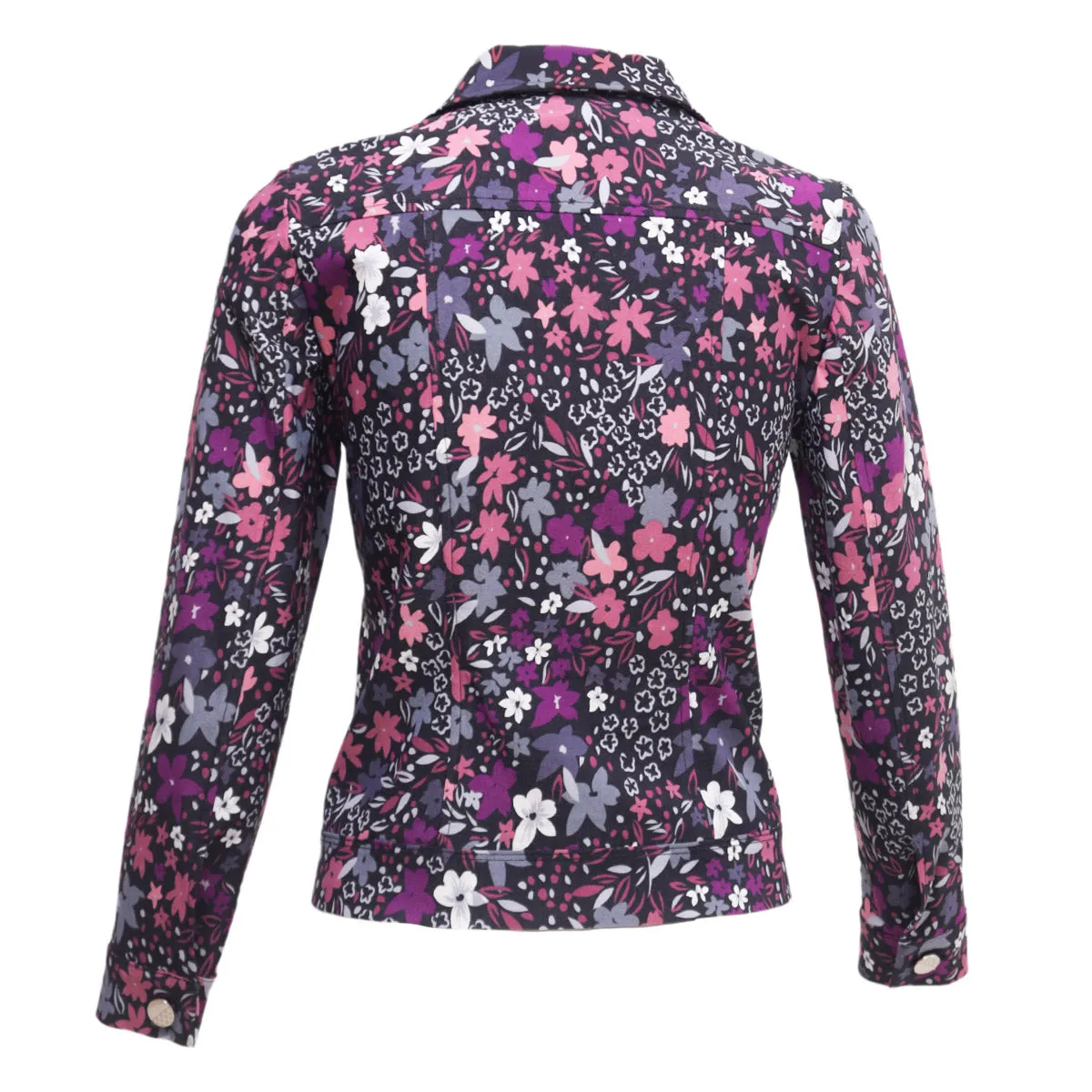 Chaqueta Casual con Estampado de Flores Duplan 11024