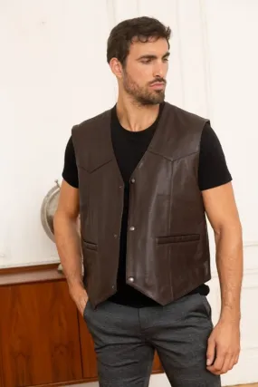 Chaqueta Hombre Daytona Cafe Vest Goat Deer Brown