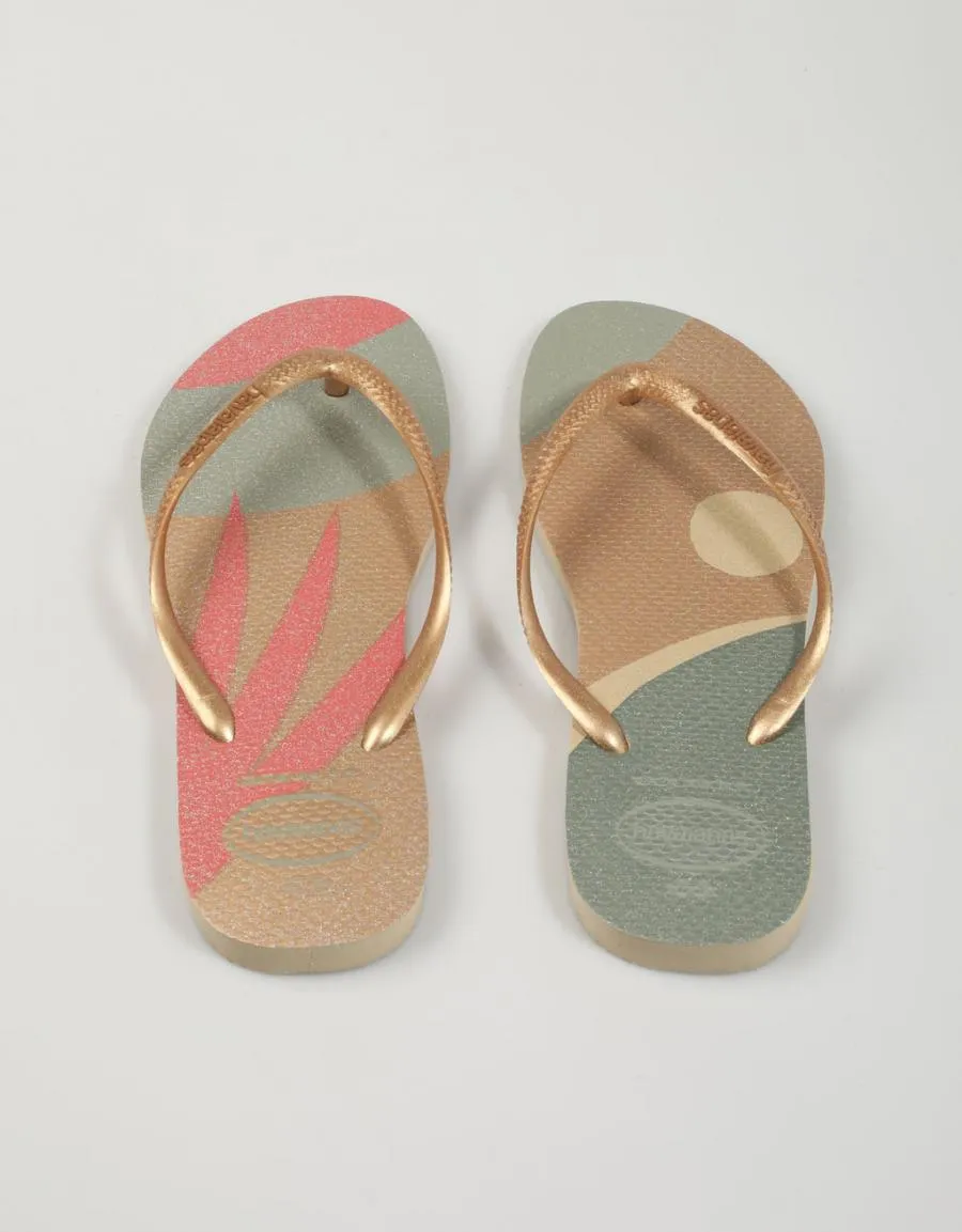  chinelos HAVAIANAS Slim en Ouro 79276