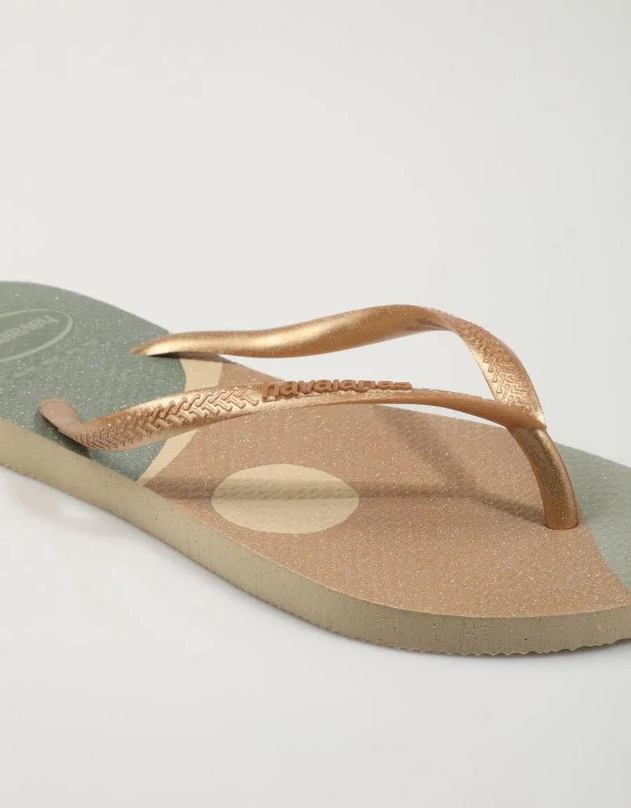  chinelos HAVAIANAS Slim en Ouro 79276