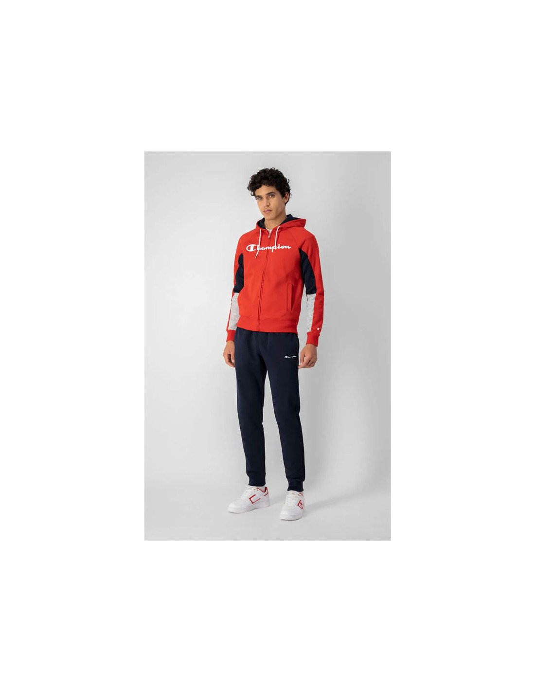 Chándal Champion Hooded Full Zip Hombre Red