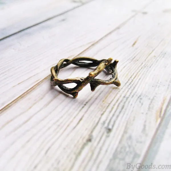 Creative Flower Vine Twigs Handmade Ring