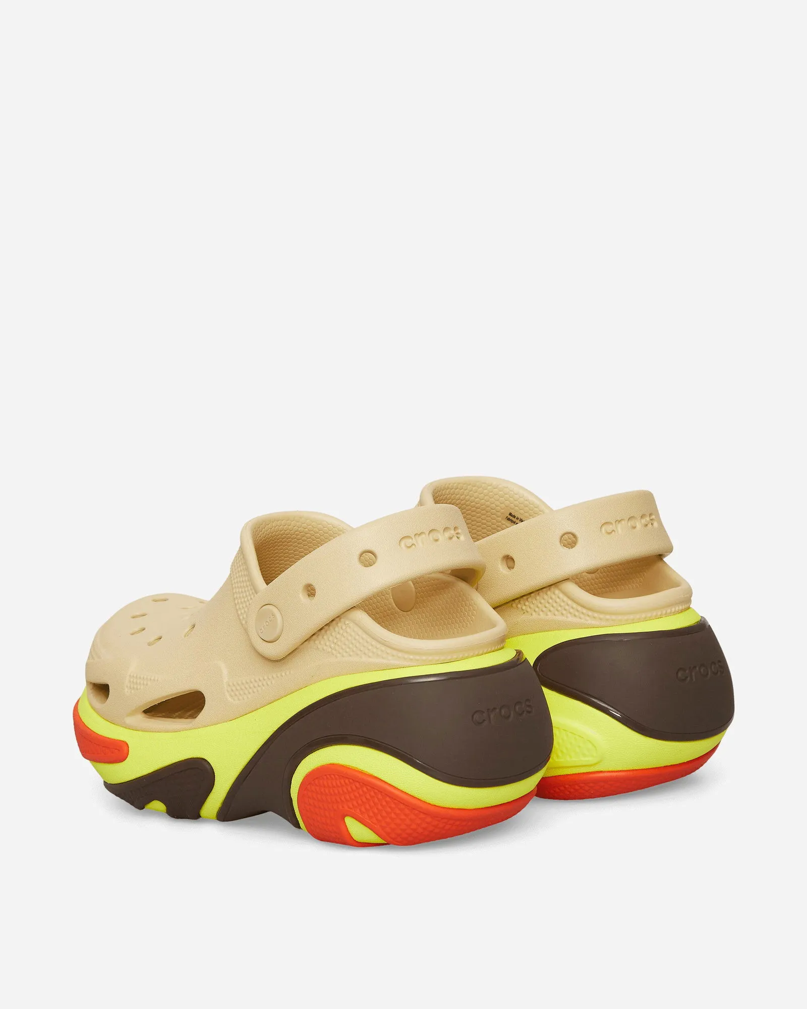 Crocs Bubble Crush Clogs Sesame