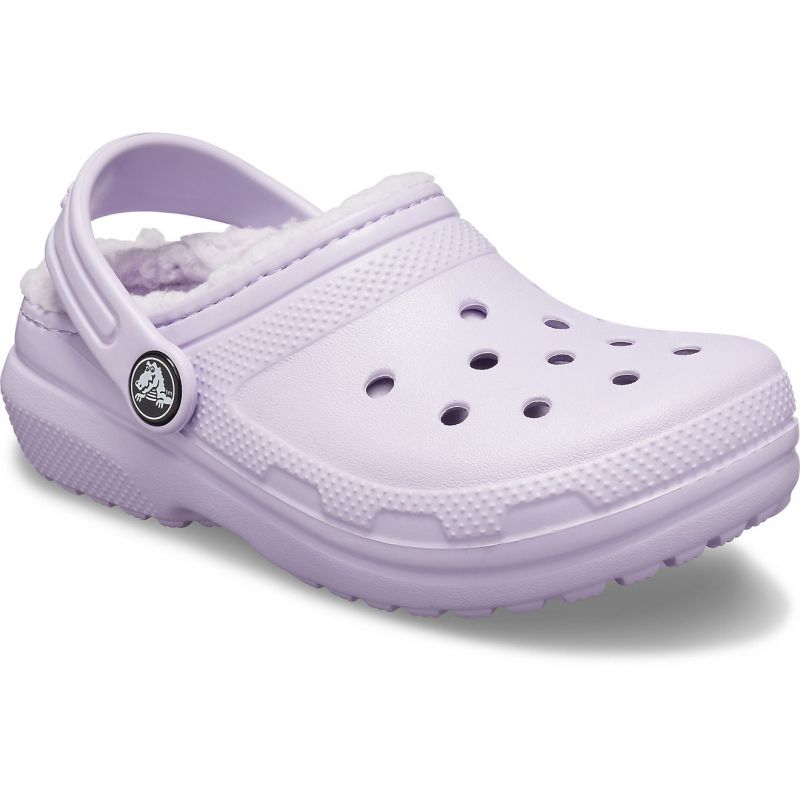 CROCS Classic Fuzz-lined Clog  (lavanda) - Niños