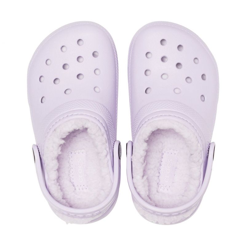 CROCS Classic Fuzz-lined Clog  (lavanda) - Niños