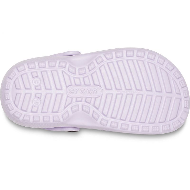 CROCS Classic Fuzz-lined Clog  (lavanda) - Niños