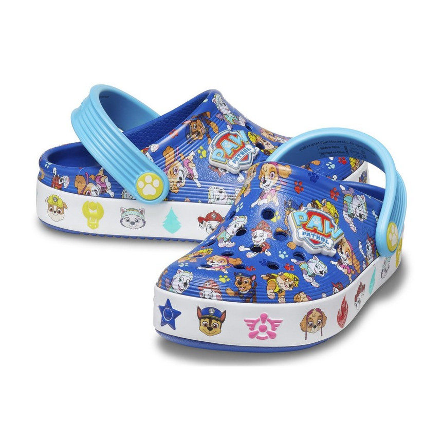 Crocs Paw Patrol Off Court Clog T Blue Para Niños