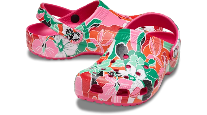 Crocs Woodcut Floral Clogs