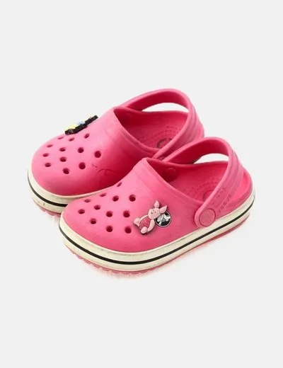 Crocs Zueco rosa abalorios Disney