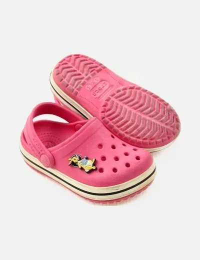 Crocs Zueco rosa abalorios Disney