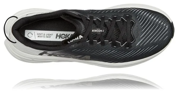 Hoka One One Zapatillas Running Hoka Rincon 3 Negras Blancas Hombre